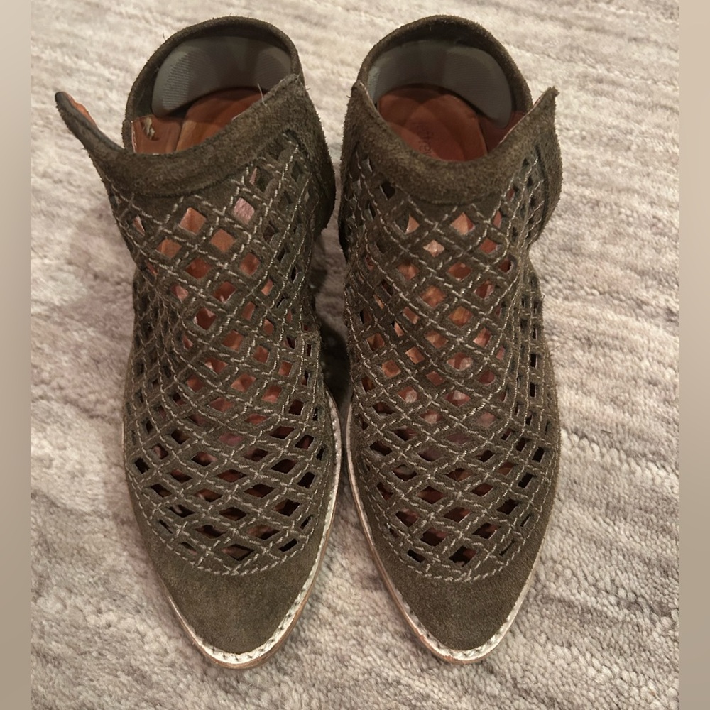 Jeffrey Campbell Lattice Cut-out Booties